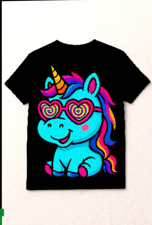 Camiseta “Unicornio Cool” – Edición Fantasía Urbana
